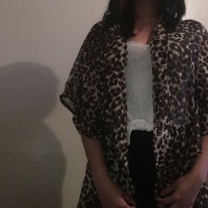 Cheeta print Kimono